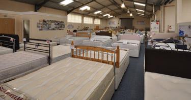 100 beds on display
