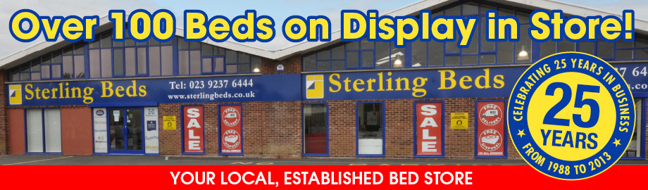 Over 100 beds in our showroom