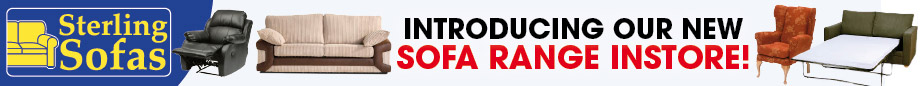 Sofas now in store