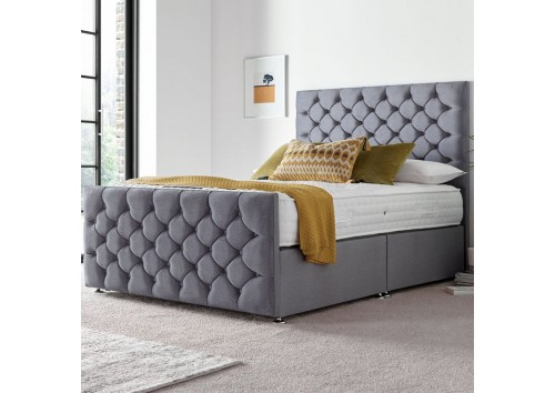 Heather 4'6" Double Upholstered Bed Frame