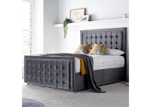 Violet 4'6" Double Upholstered Bed Frame