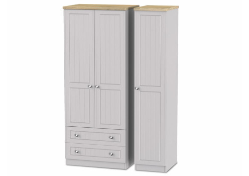 Capricorn 3 Door 2 Drawer Wardrobe