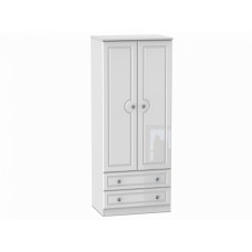 Taurus Gloss 2 Door 2 Drawer Tall Wardrobe