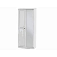 Taurus Gloss 2 Door Mirror Wardrobe