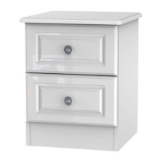 Taurus Gloss 2 Drawer Bedside Chest