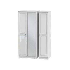 Taurus Gloss 3 Door Mirror Tall Wardrobe