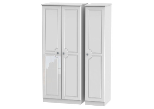 Taurus Gloss 3 Door Tall Wardrobe