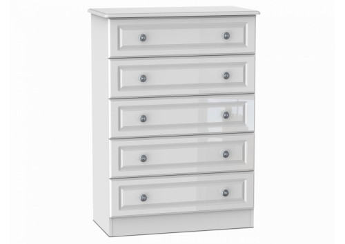 Taurus Gloss 5 Drawer Wide Chest