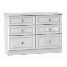 Taurus Gloss 6 Drawer Twin Chest