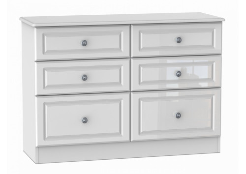 Taurus Gloss 6 Drawer Twin Chest