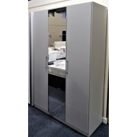 Primo 3 Door 136cm (4'6") Width Wardrobe in White