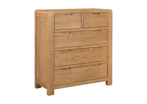 Boston 2 Over 3 Oak Drawer Chest