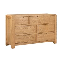 Boston 3 Over 4 Oak Drawer Chest