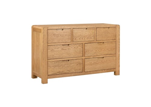 Boston 3 Over 4 Oak Drawer Chest