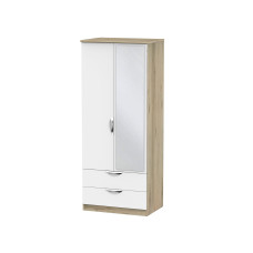 Libra 2 Door 2 Drawer Mirror Wardrobe