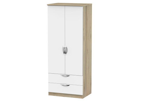 Libra 2 Door 2 Drawer Wardrobe