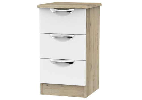 Libra 3 Drawer Bedside Chest