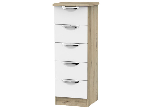 Libra 5 Drawer Narrow Chest