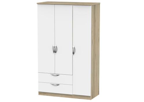 Libra 3 Door 2 Drawer Wardrobe