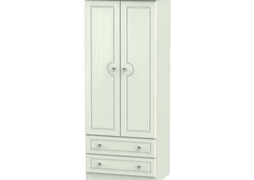 Taurus Crystal 2 Door 2 Drawer Tall Wardrobe