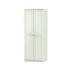 Taurus Crystal 2 Door Double Hanging Tall Wardrobe