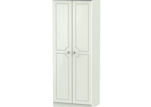 Taurus Crystal 2 Door Double Hanging Tall Wardrobe