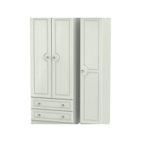 Taurus Crystal 3 Door 2 Drawer Tall Wardrobe