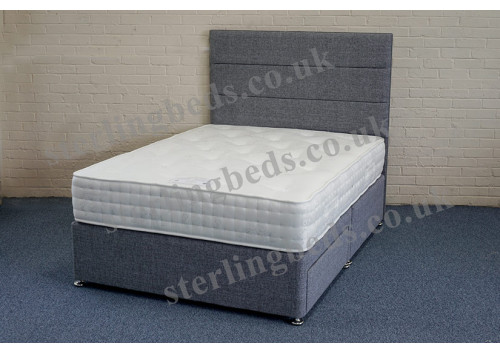 Hursley 6'0" Super King Zip & Link Divan Set