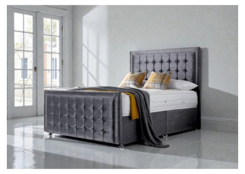 Violet 4'6" Double Upholstered Bed Frame