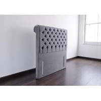Indigo Sleigh Floor Standing 6'0" Super King Headboard Indigo Sleigh Floor Standing 6'0" Super King Headboard