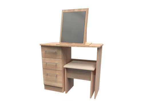 Gemini 3 Drawer Single Dressing Table Set Gemini 3 Drawer Single Dressing Table Set