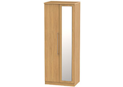 Gemini 2 Door Tall Mirror Wardrobe