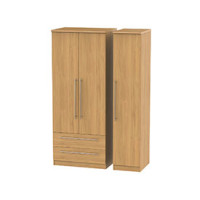 Gemini 3 Door 2 Drawer Tall Wardrobe