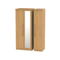 Gemini 3 Door Mirror Tall Wardrobe