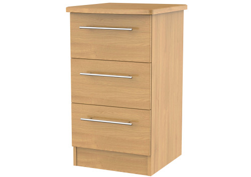 Gemini 3 Drawer Bedside Chest