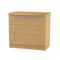 Gemini 3 Drawer Wide Chest