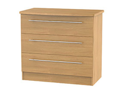 Gemini 3 Drawer Wide Chest