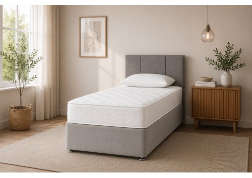 Langley Memory 3'6" Large Single Divan Set Langley Memory 3'6" Large Single Divan Set