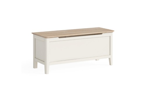 Lincoln White & Oak Blanket Box