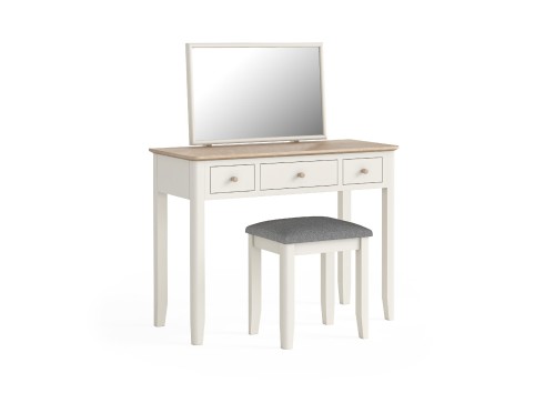 Lincoln White & Oak Dressing Table Set