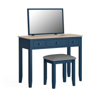 Lincoln Blue & Oak Dressing Table Set