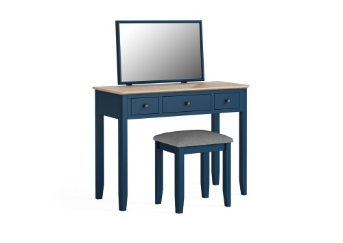 Lincoln Blue & Oak Dressing Table Set