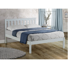 Lynton 4'6" Double White Wooden Bed Frame
