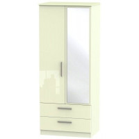 Aries 2 Door 2 Drawer Mirror Wardrobe