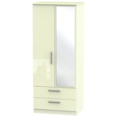 Aries 2 Door 2 Drawer Mirror Wardrobe