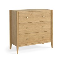 Oxford 3 Drawer Wide Oak Chest Oxford 3 Drawer Wide Oak Chest