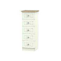 Capricorn Crystal 5 Drawer Narrow Chest