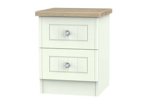 Capricorn Crystal 2 Drawer Bedside Chest