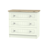 Capricorn Crystal 3 Drawer Wide Chest