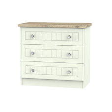 Capricorn Crystal 3 Drawer Wide Chest